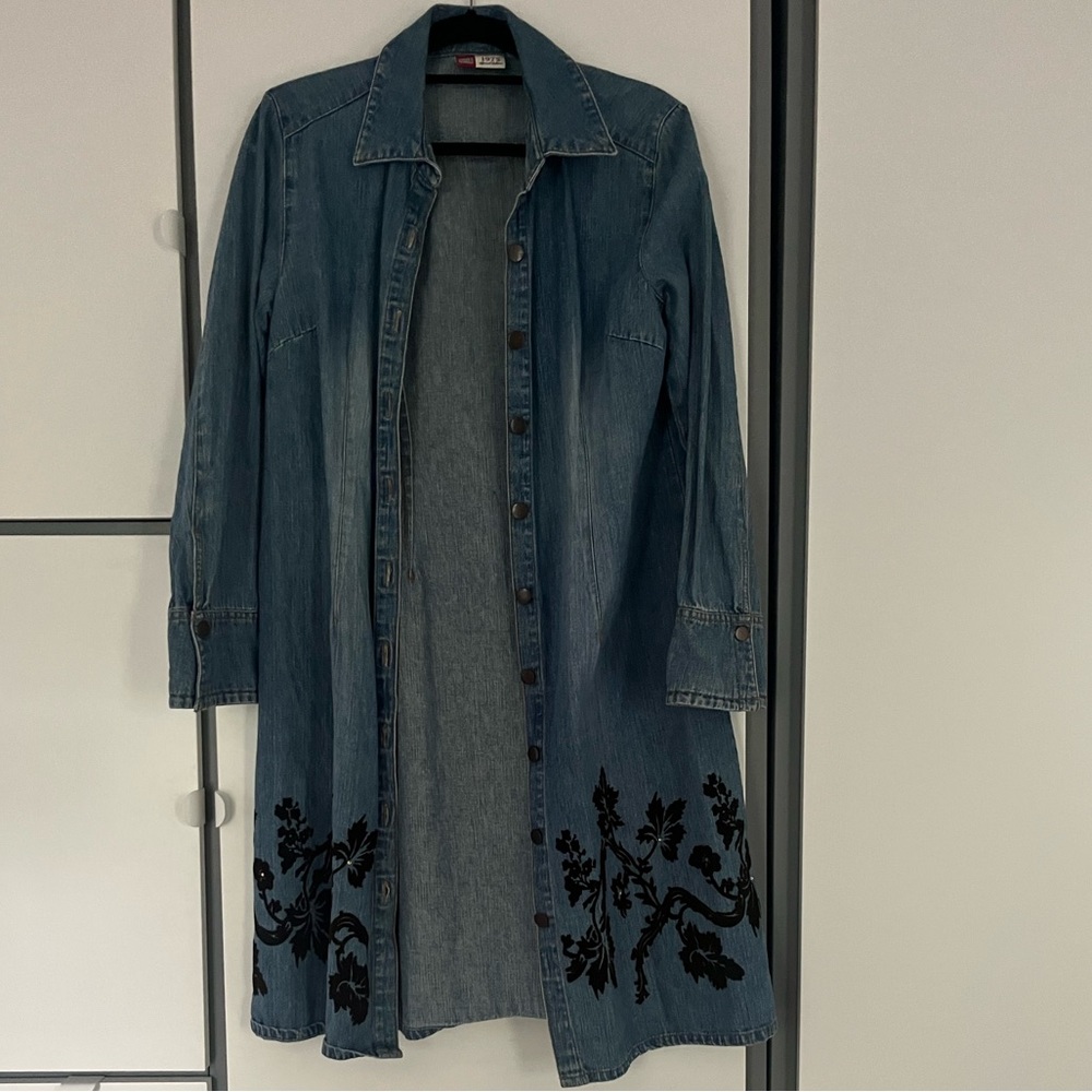 Vintage 1972 denim kimono